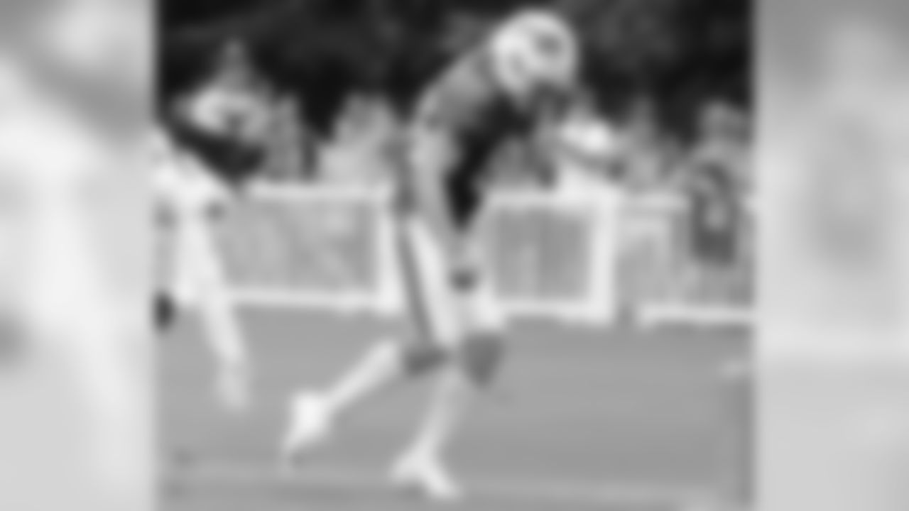 Buffalo Bills wide receiver Nick Easley (86) Buffalo Bills take part in a joint practice with the Carolina Panthers at Wofford College in Spartanburg, South Carolina, August 14, 2019.
Photo by Bill Wippert