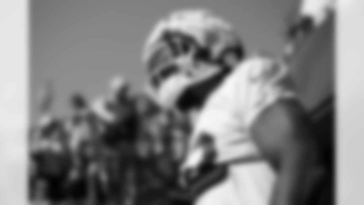 Damien Harris (22). Buffalo Bills Training Camp at St. John Fisher University, July 28, 2023.