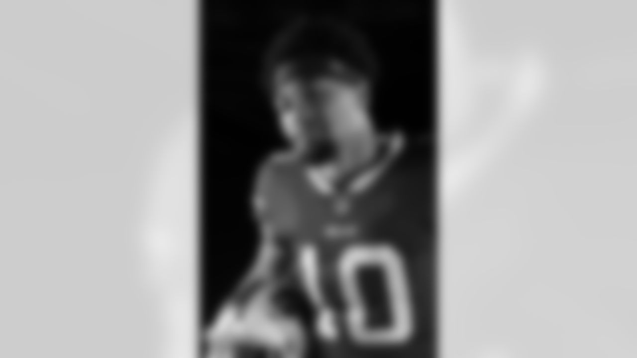 Khalil Shakir (10) at 2022 Buffalo Bills Media Day, May 12, 2022.
Photo by Bill Wippert