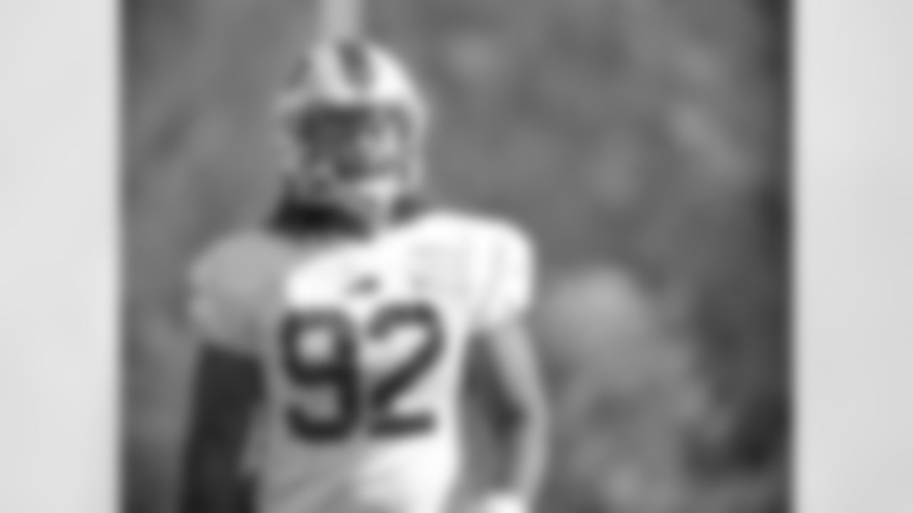 Darryl Johnson (92). Buffalo Bills Week 6 practice, October 16, 2020.
Photo by Bill Wippert