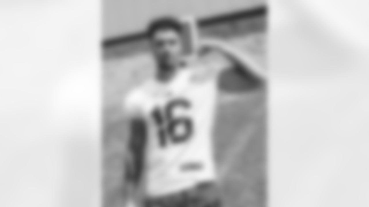 Isaiah Hodgins (16). Film photos from the Buffalo Bills 2022 Training Camp at St. John Fisher. Photo by Will Cornfield