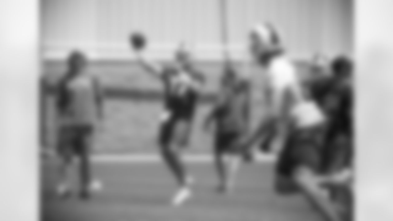 Josh Allen (17), Ken Dorsey. Buffalo Bills Organized Team Activity. June 10, 2021. Photo by Bill Wippert