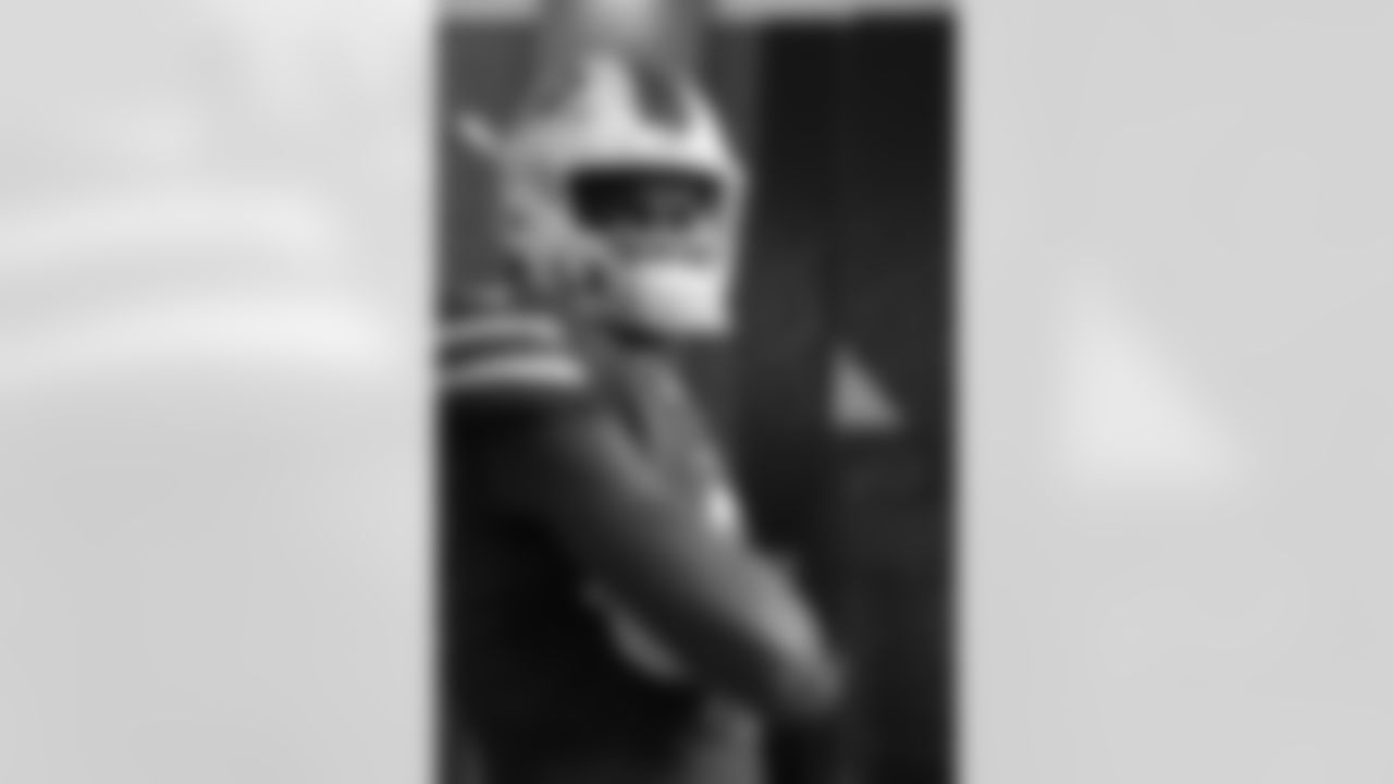 In four seasons at San Jose State, wide receiver Tre Walker played in 38 games. Walker racked up 178 receptions, 2,674 receiving yards and 11 touchdowns. He totaled 1,161 receiving yards in 2019 and averaged 14.7 yards per catch. He earned First-Team All-Mountain West in 2019 and Second-Team All-Mountain West in 2020.
Tre Walker. Buffalo Bills Rookie Photoshoots, Highmark Stadium, May 13, 2021.
Photo by Sara Schmidle