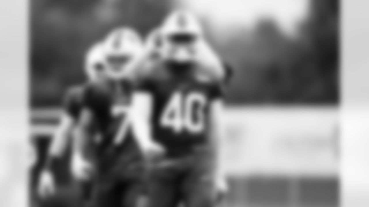 Von Miller (40). Buffalo Bills Training Camp at One Bills Drive, August 22, 2022. Photo by Ben Green
