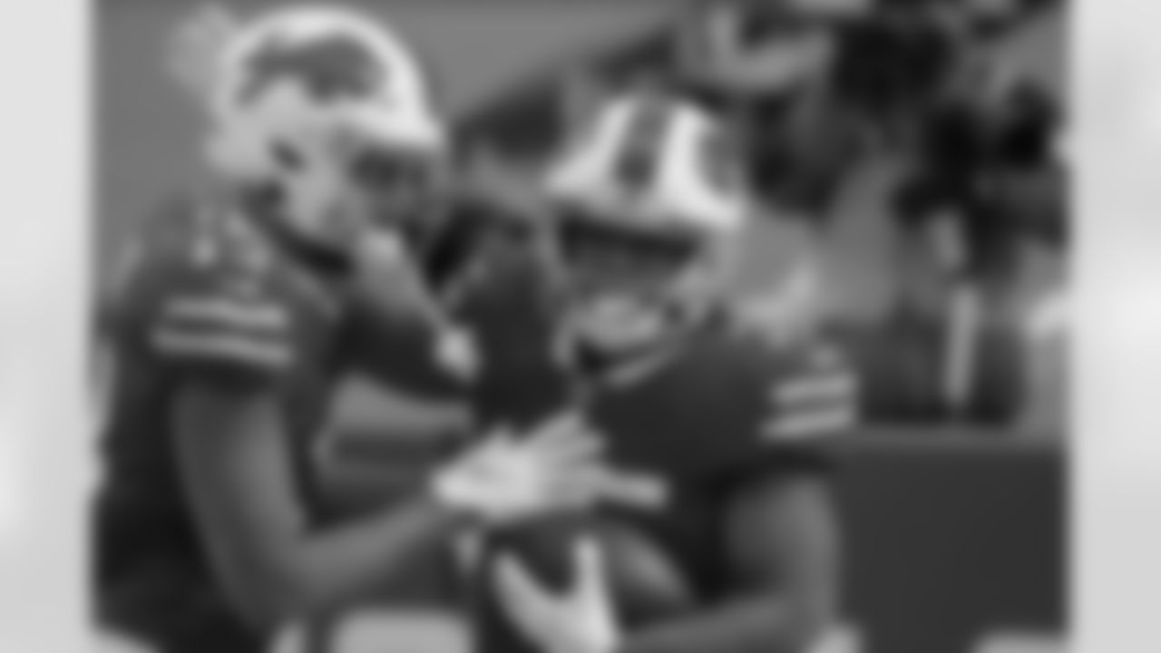 Antonio Williams (35) and Gabriel Davis (13). Buffalo Bills vs Miami Dolphins, January 3, 2021 at Bills Stadium.
Photo by Bill Wippert
