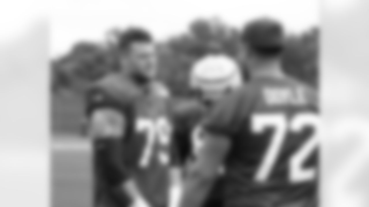 Spencer Brown (79), Tommy Doyle (72). Buffalo Bills Week 1 Practice, September 4, 2022 at One Bills Drive. Photo by Bill Wippert