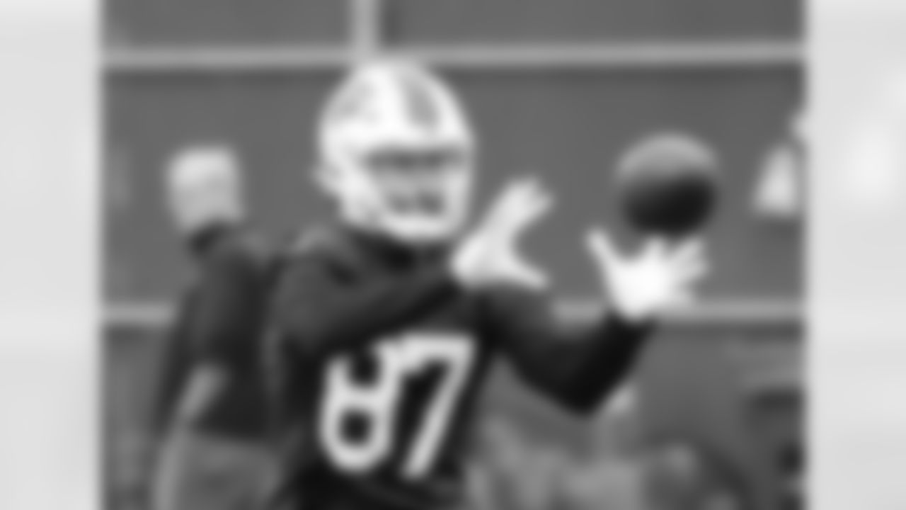 Tanner Gentry (87). Buffalo Bills Week 3 practice, September 22, 2022 at One Bills Drive.