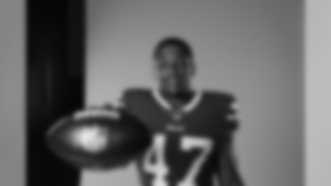 Cam Lewis. Buffalo Bills Media Day, July 26, 2020.
Photo by Bill Wippert