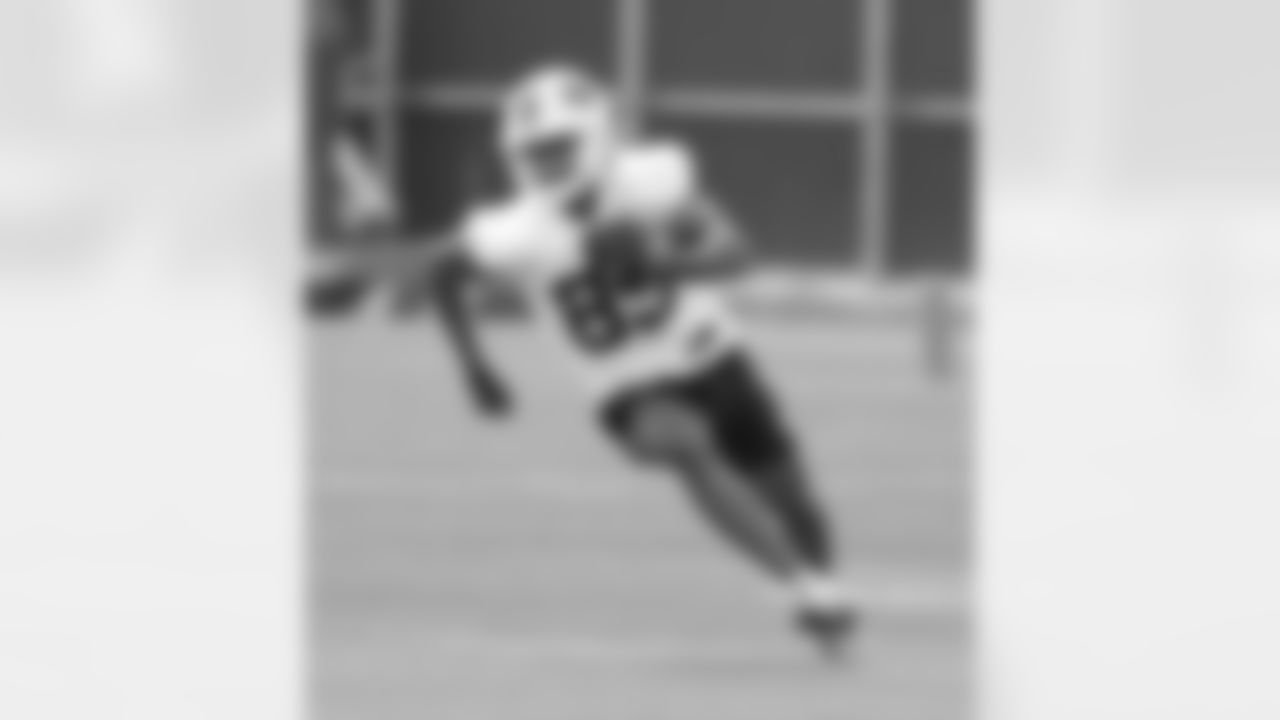 Bryan Thompson (89) at Buffalo Bills Rookie Camp, May 12, 2023 at One Bills Drive.