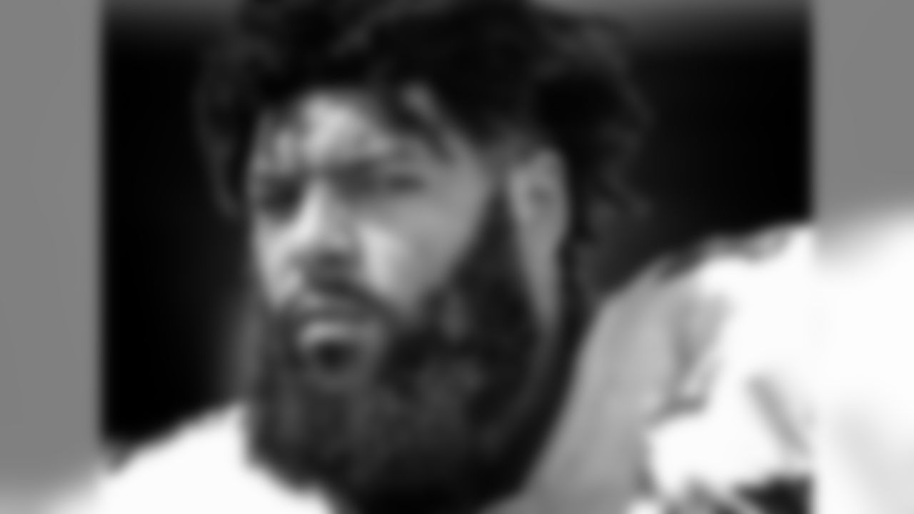 Buffalo Bills Cody Ford (70) at New York Jets. Sept. 9, 2019. Photo by Jeffrey T. Barnes