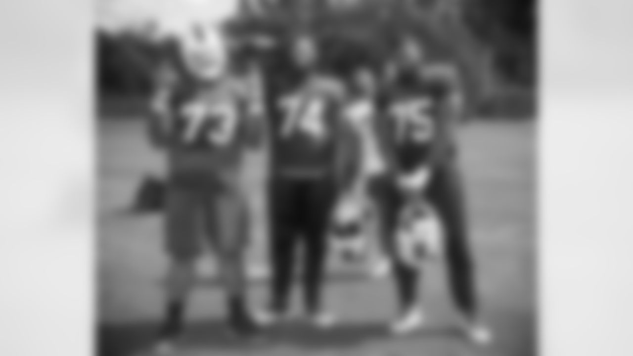 Dion Dawkins (73), Cody Ford (74), Daryl Williams (75) (and Dane Jackson (30). Buffalo Bills Week 2 practice, September 16, 2021. Photo by Bill Wippert