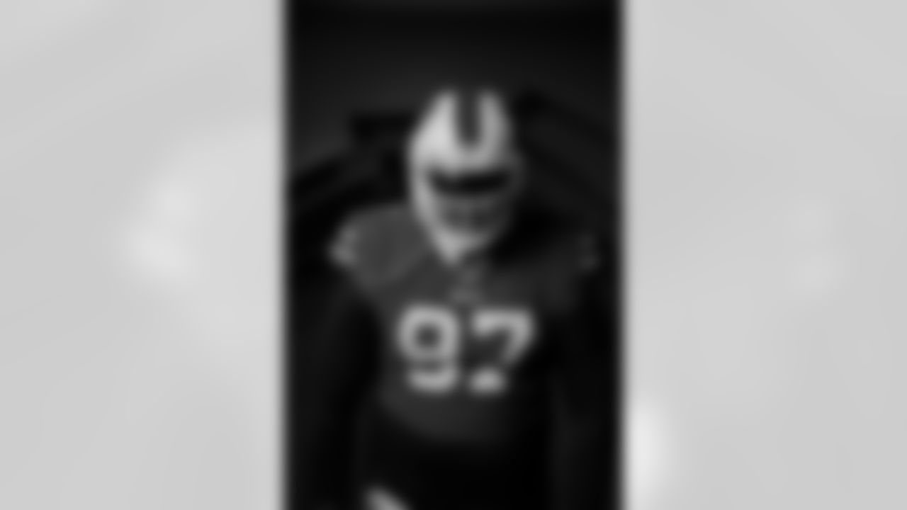 Jordan Phillips (97) at Buffalo Bills Media Day, June 12, 2023 in Orchard Park, NY.