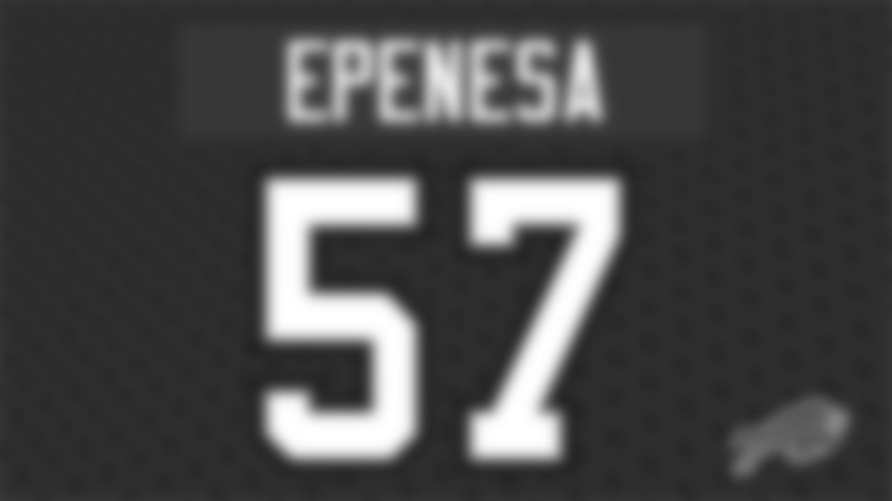 A.J. Epenesa will wear number 57 for the Bills after being selected in the second round!