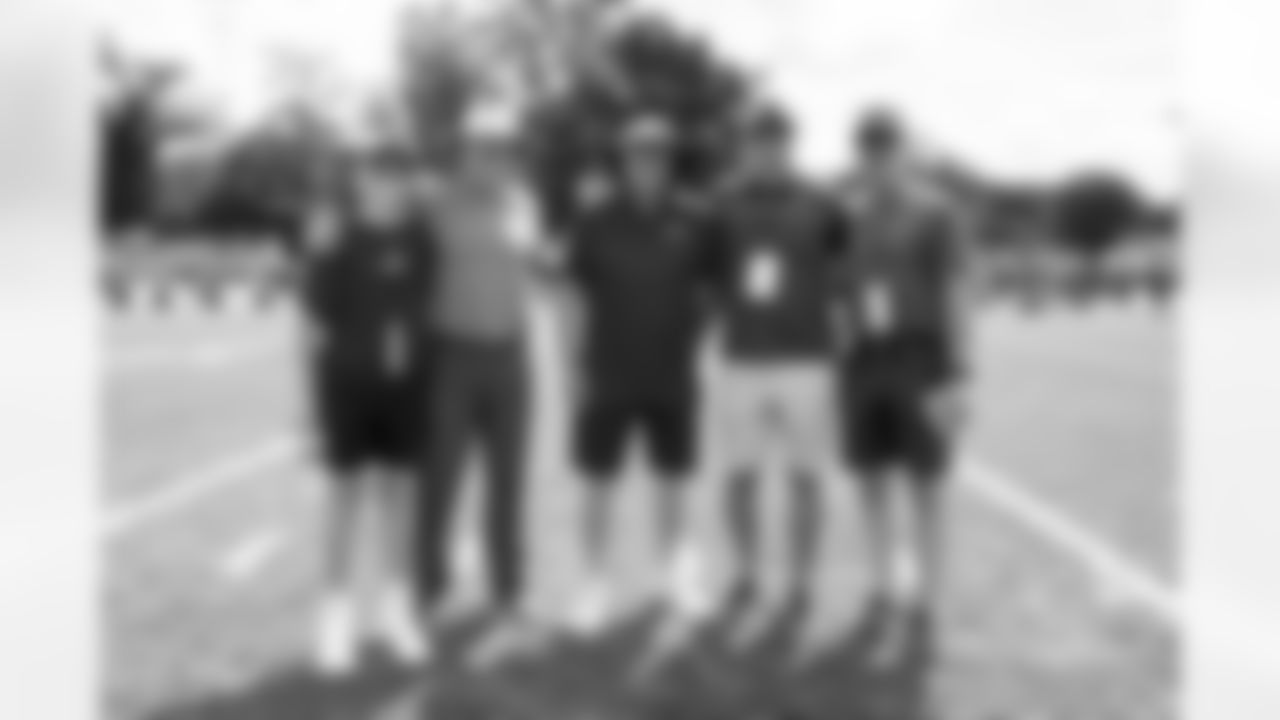 Sean McDermott, Terry Pegula, Kevyn Adams, Ron Raccuia, Don Granato. Day 12 of Buffalo Bills Training Camp at St. John Fisher, August 7, 2022. Photo by Ben Green