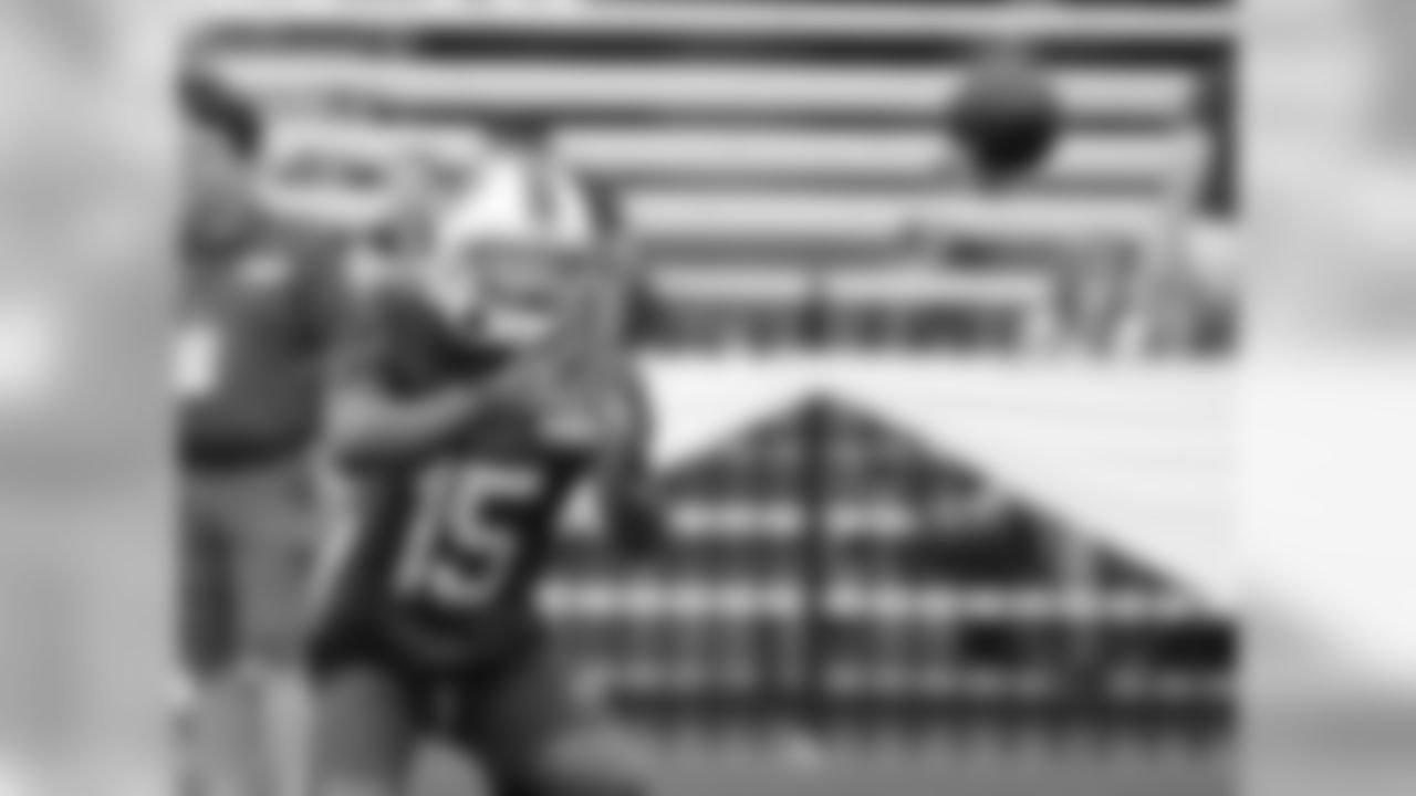 Buffalo Bills wr Kaelin Clay #15 - 2018 Buffalo Bills Training Camp at St. John Fisher College.
Photo by Bill Wippert
August 7, 2018