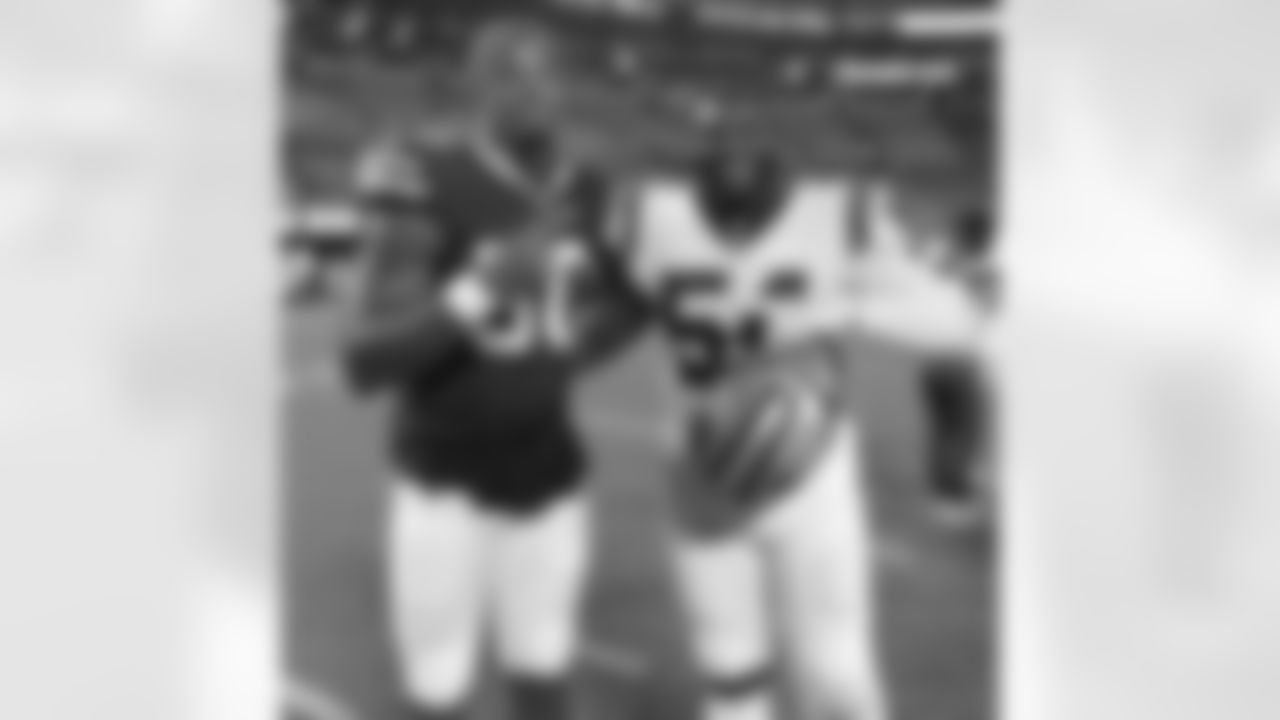 Greg Rousseau (50). Buffalo Bills vs Carolina Panthers, Preseason Week 3, August 26, 2022 at Bank of America Stadium. Photo by Bill Wippert