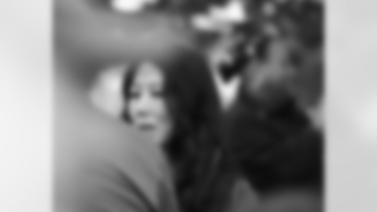 Kim Pegula visits the Jefferson Avenue site of Saturday's tragedy in Buffalo, May 19, 2022.
Photo by Bill Wippert