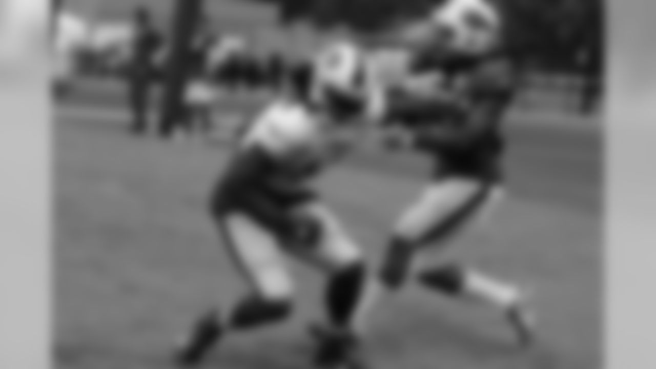 Wide receiver Sammy Watkins (14) pushes cornerback Ronald Darby (28).