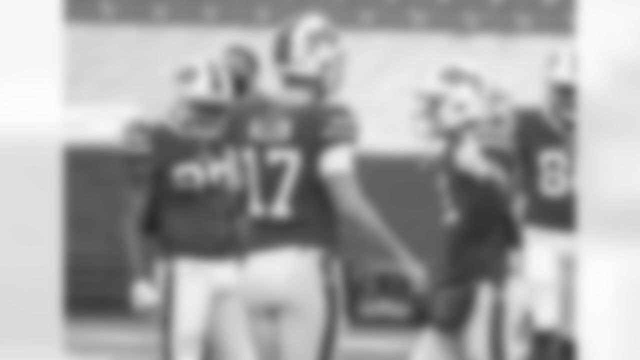 Josh Allen (17) Buffalo Bills vs New England Patriots, November 1, 2020 at Bills Stadium.
Photo by Sara Schmidle