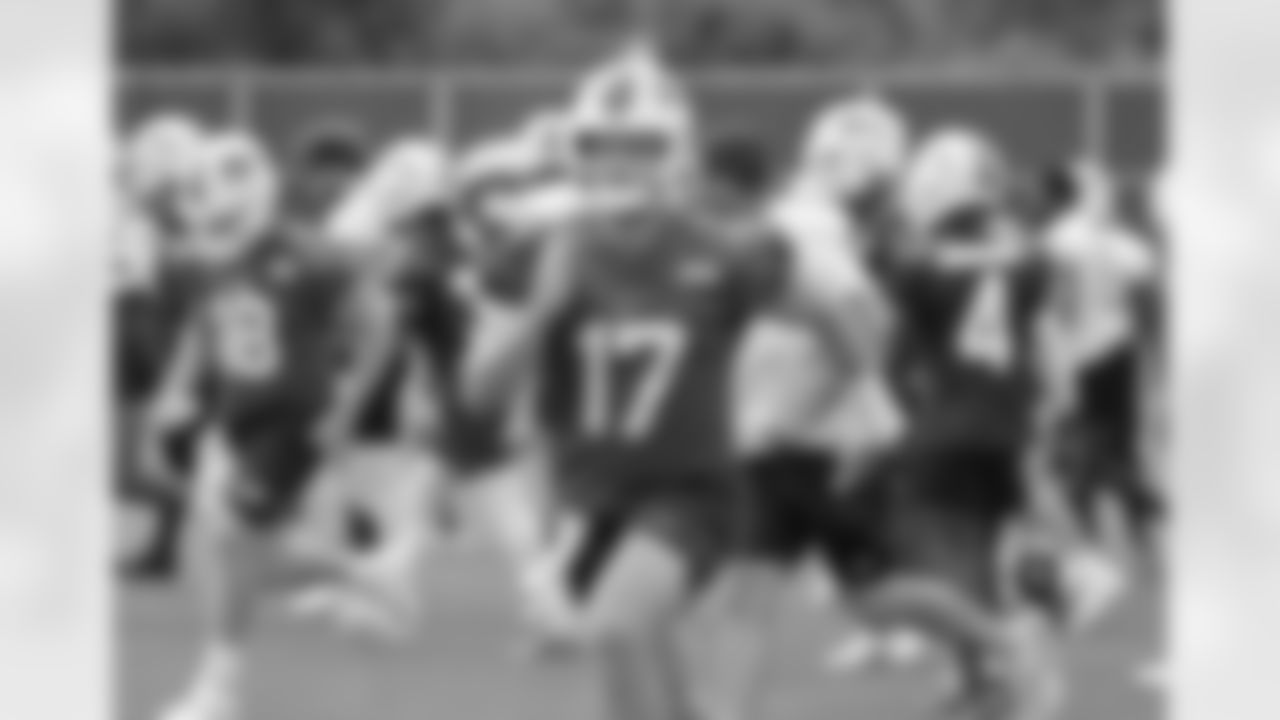 Josh Allen (17). Buffalo Bills Training Camp, August 29, 2022 at One Bills Drive. Photo by Bill Wippert
