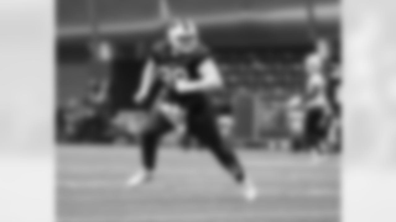 Harrison Phillips (99). Buffalo Bills Divisional Playoff Week practice, January 19, 2022. Photo by Bill Wippert