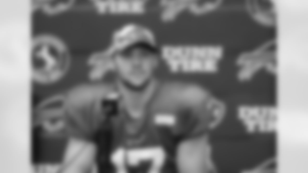 Josh Allen (17). Buffalo Bills Week 1 Practice, September 4, 2022 at One Bills Drive. Photo by Bill Wippert