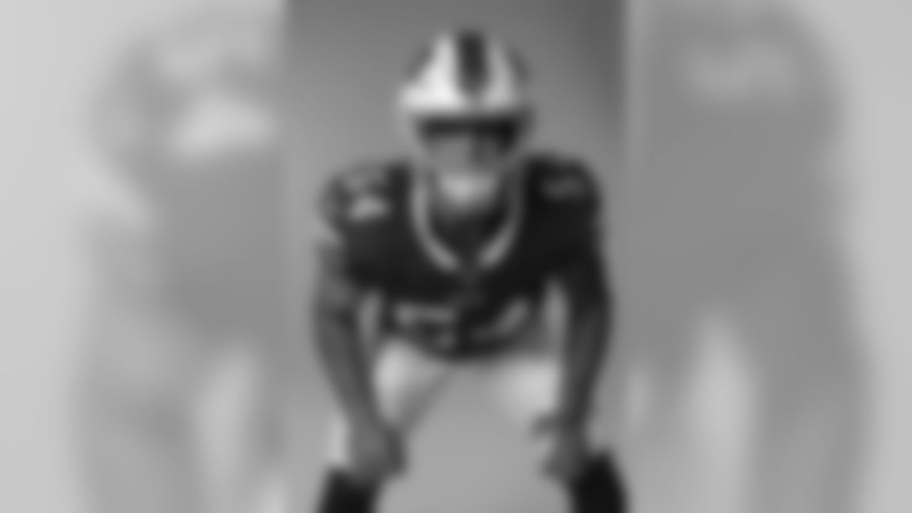 A.J. Klein. Buffalo Bills Media Day, August 1, 2020.
Photo by Bill Wippert