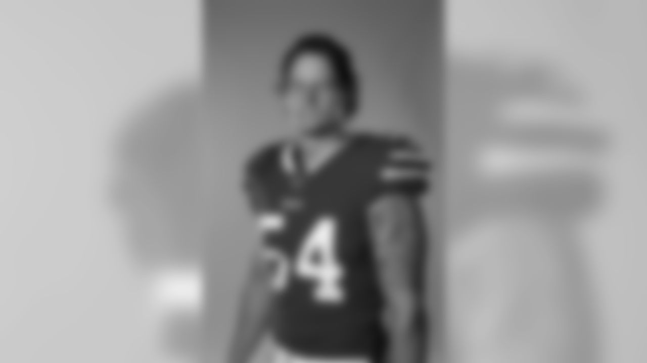 A.J. Klein. Buffalo Bills Media Day, August 1, 2020.
Photo by Bill Wippert