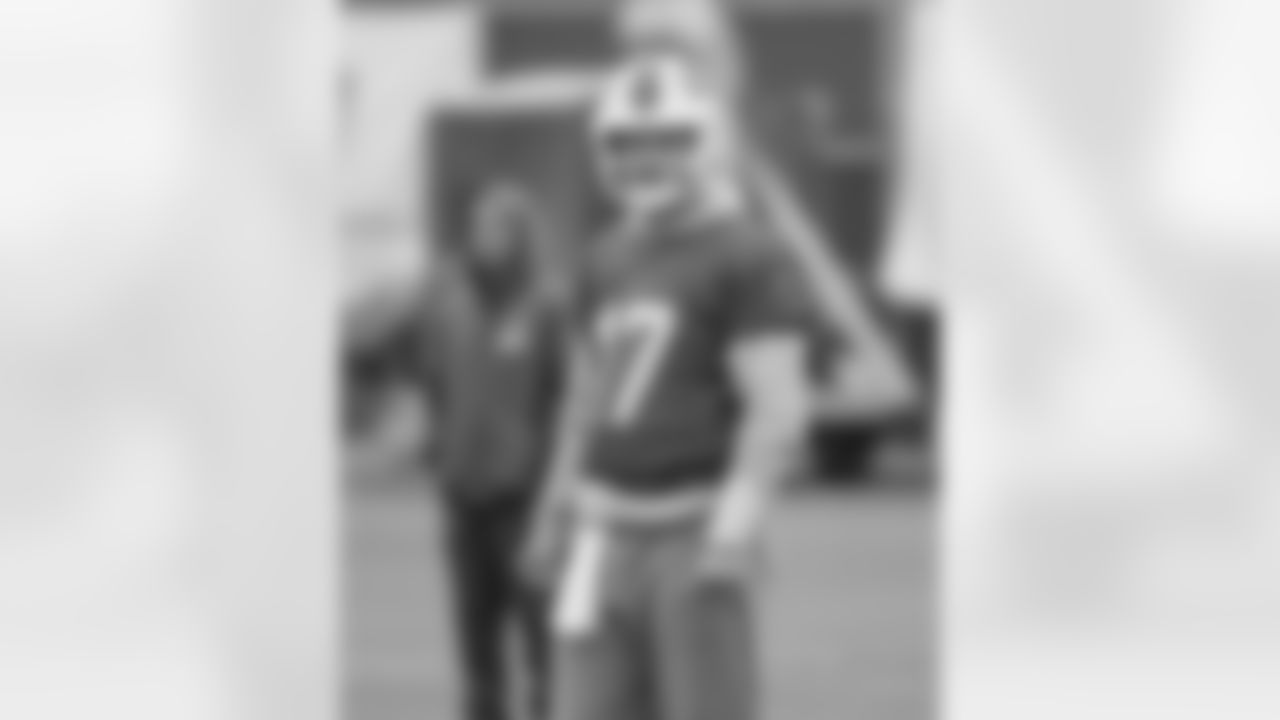 Josh Allen (17). Buffalo Bills Week 11 practice, November 17, 2021. Photo by Bill Wippert