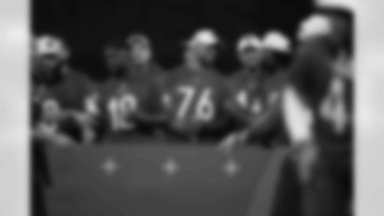 Rodger Saffold (76) during the 2023 Pro Bowl Skills Showdown on Thursday, February 2, 2023 in Henderson, Nevada.