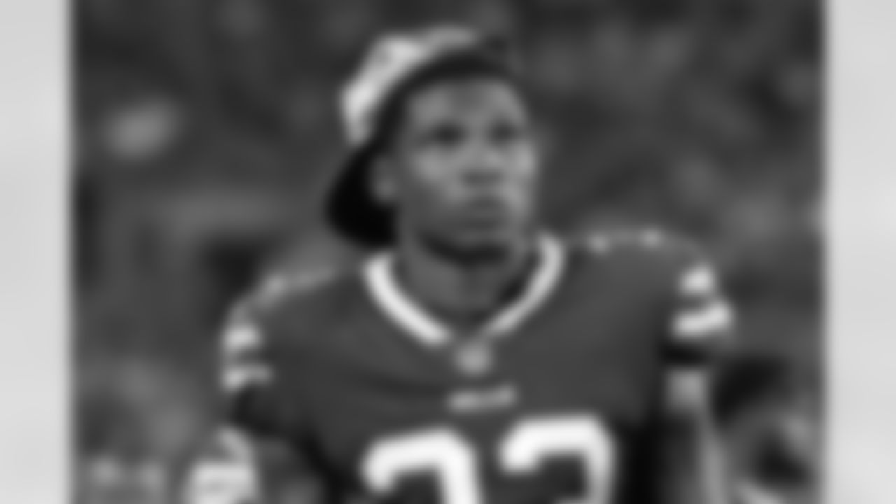 Siran Neal (33). Buffalo Bills vs Carolina Panthers, Preseason Week 3, August 26, 2022 at Bank of America Stadium. Photo by Bill Wippert