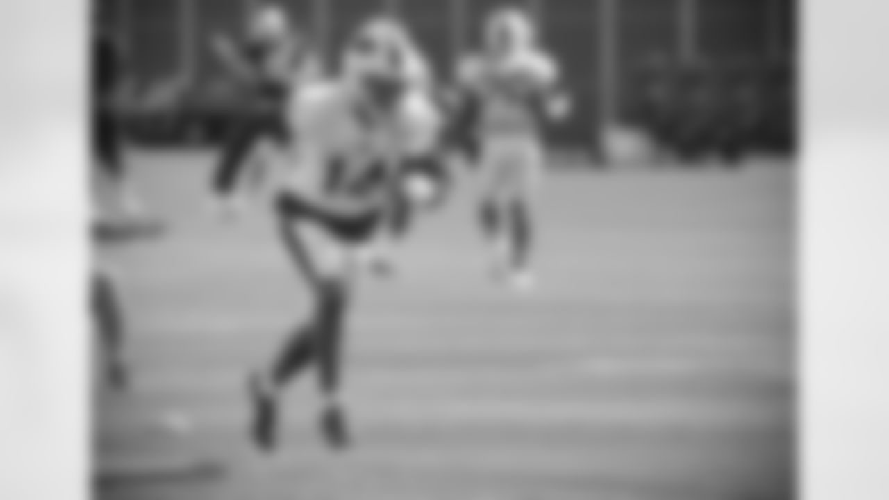Stefon Diggs (14). Buffalo Bills Week 3 practice, September 23, 2020.
Photo by Bill Wippert
