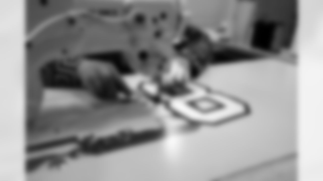 Views of Dalton Kincaid's jersey at ADPRO Sports on April 28, 2023.