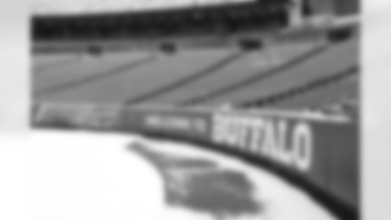 Snow scenes at One Bills Drive, November 1, 2023.