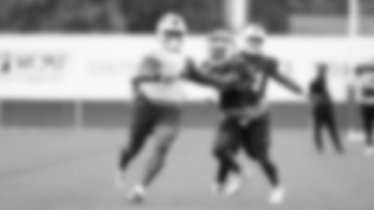 Reggie Gilliam (41). Buffalo Bills Week 6 practice, October 15, 2021. Photo by Ben Green