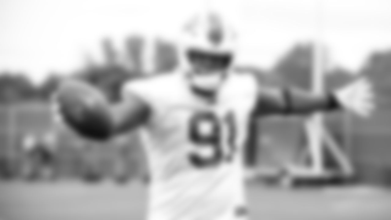 Ed Oliver (91). Buffalo Bills Week 3 practice, September 23, 2021. Photo by Ben Green
