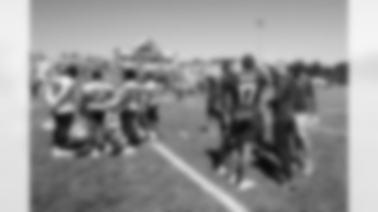 Josh Allen (17), Kyle Allen (9). Buffalo Bills Training Camp at St. John Fisher University, July 30, 2023.