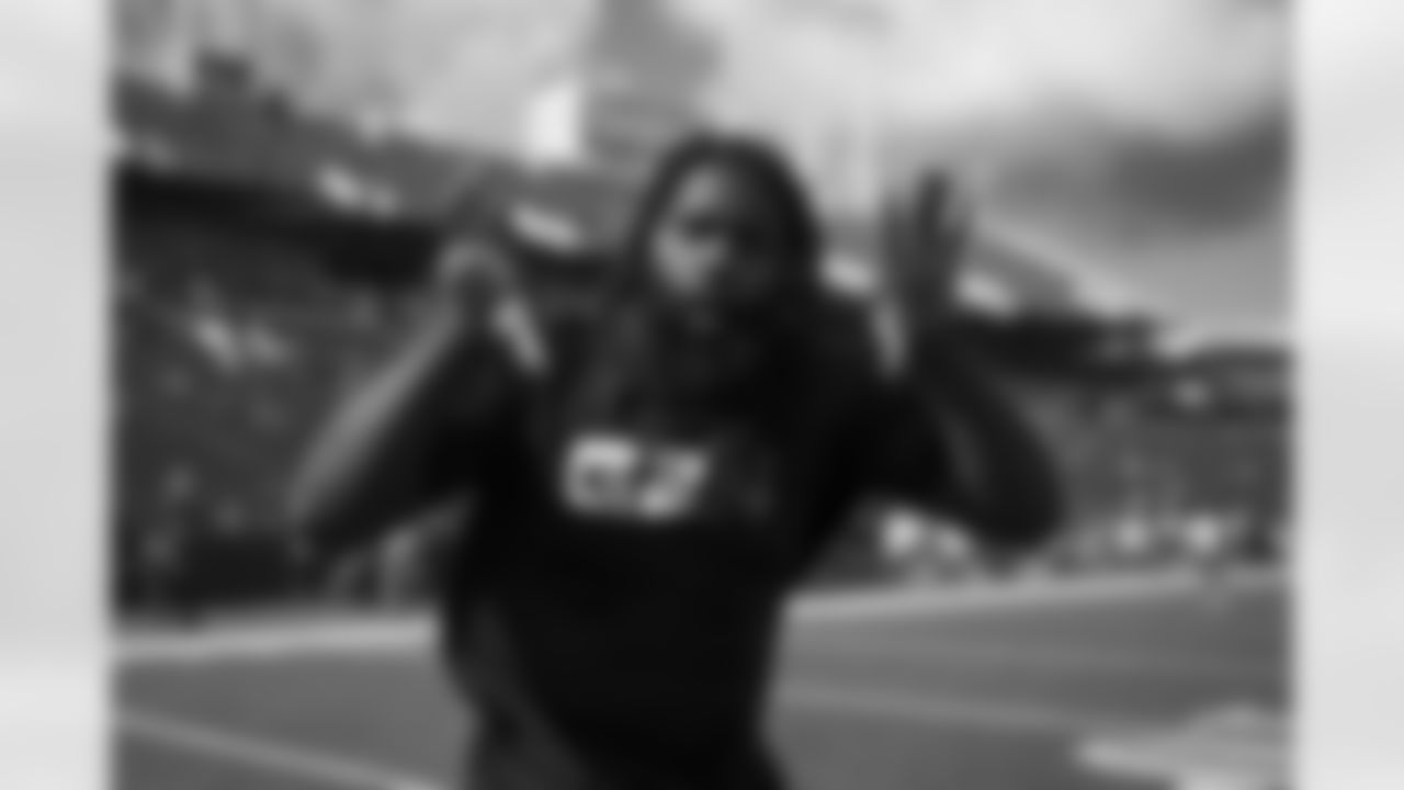 Mario Addison (97) poses for the camera. Buffalo Bills vs Washington Football Team at Highmark Stadium, September 26, 2021. Photo by Ben Green