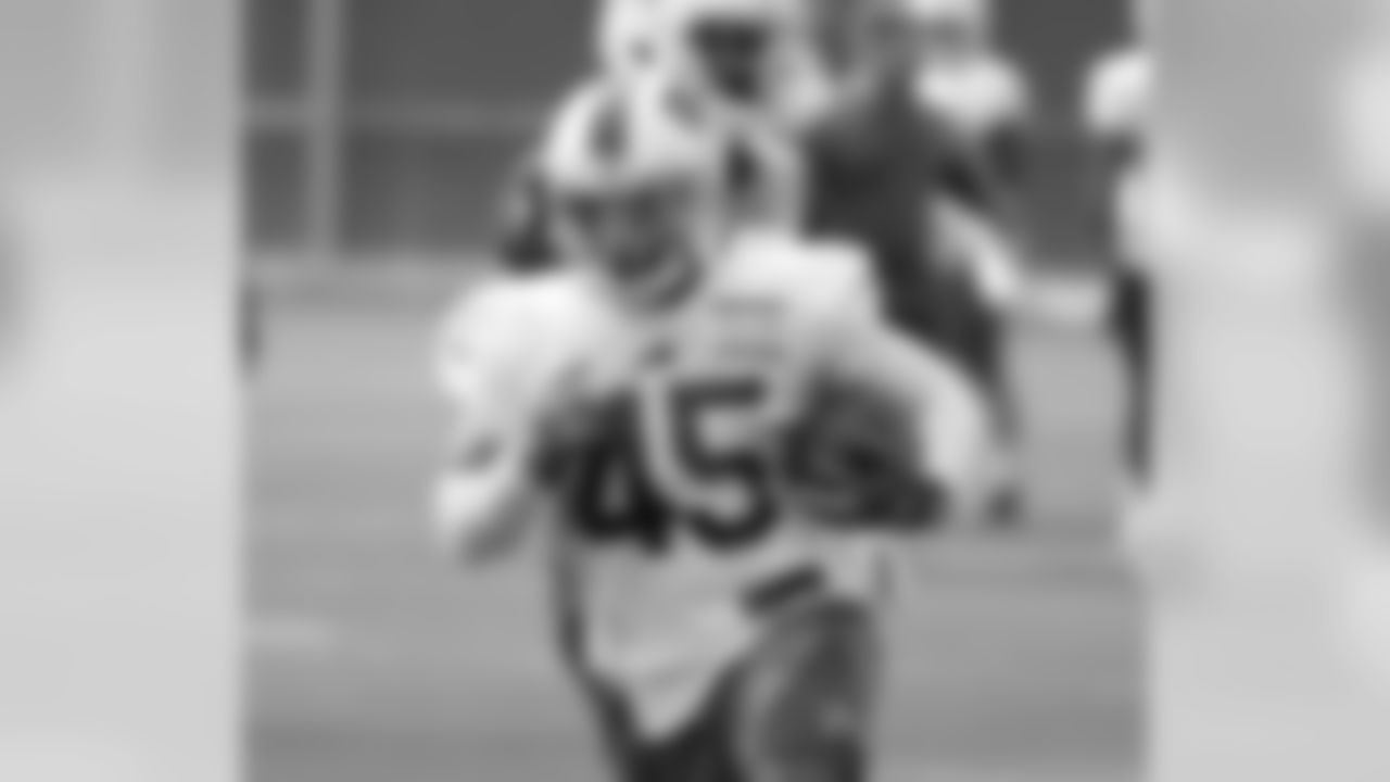 Marcus Murphy. Buffalo Bills prepare for Week 3 at ADPRO Sports Training Center, September 19, 2018.
Photo by Bill Wippert