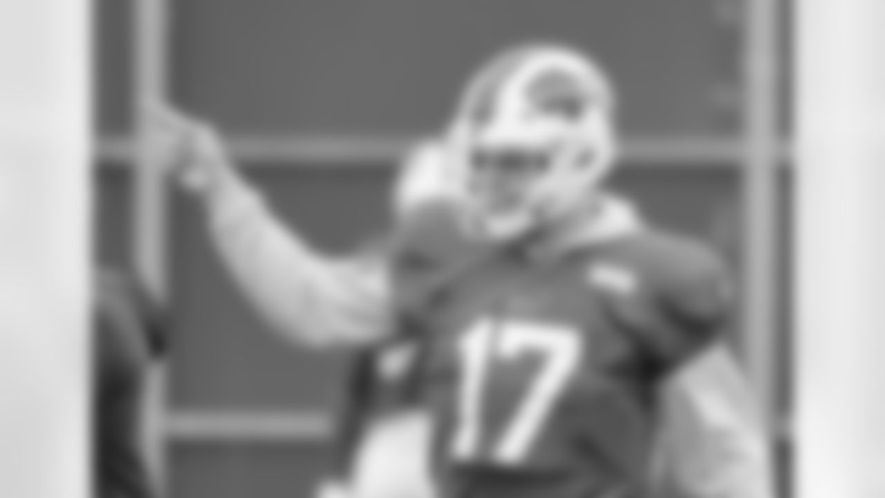 Josh Allen (17). Buffalo Bills Week 4 practice, September 28, 2022 at One Bills Drive.