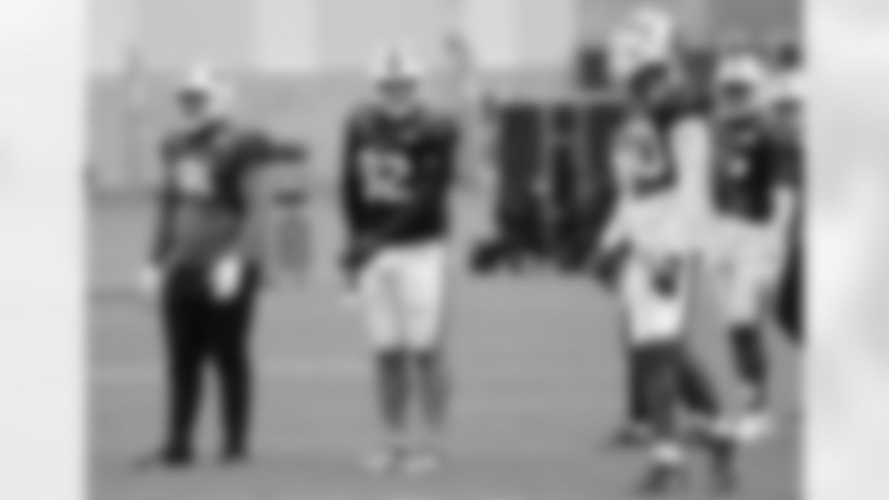 Ed Oliver (91), DaQuan Jones (92), Greg Rousseau (50). Buffalo Bills Week 4 practice, September 28, 2022 at One Bills Drive.