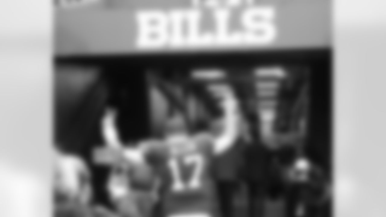 Josh Allen (17) Buffalo Bills vs Houston Texans at Highmark Stadium, October 3, 2021. Photo by Bill Wippert