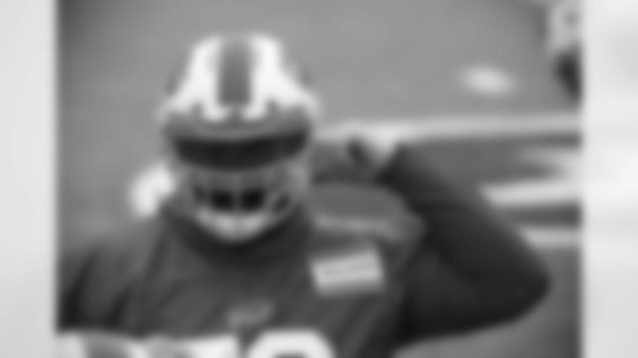 Jon Feliciano (76). Buffalo Bills Wild Card Playoff practice - Thursday, January 7, 2021. Photo by Bill Wippert