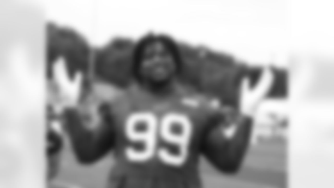 Tim Settle (99). Buffalo Bills open Training Camp at St. John Fisher, July 24, 2022. Photo by Bill Wippert