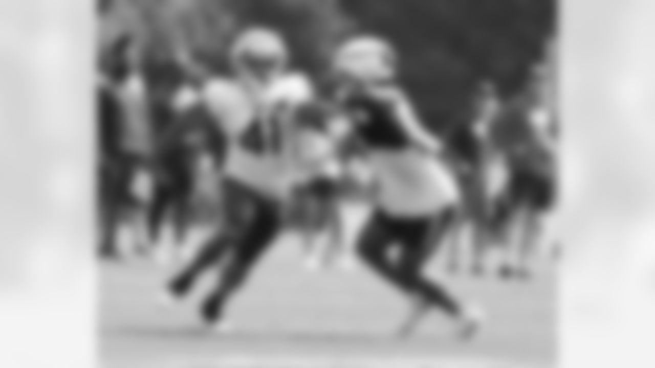 Reggie Gilliam (41), Tyrel Dodson (53). Buffalo Bills Training Camp at St. John Fisher University, August 3, 2023.