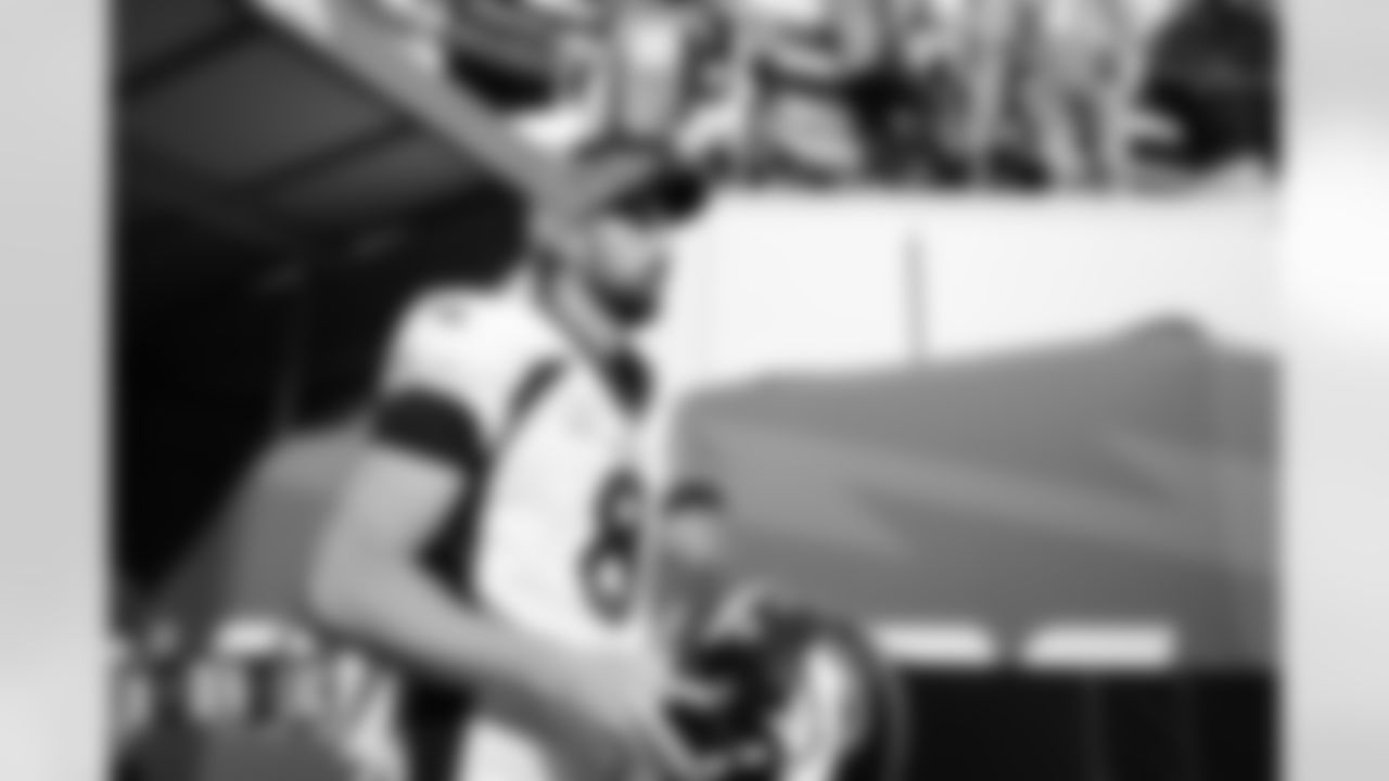 Brandon McManus before the Denver Broncos' Week 6 game against the Los Angeles Chargers at SoFi Stadium in Inglewood, California on October 17, 2022. (Photo by Joshua Gateley)