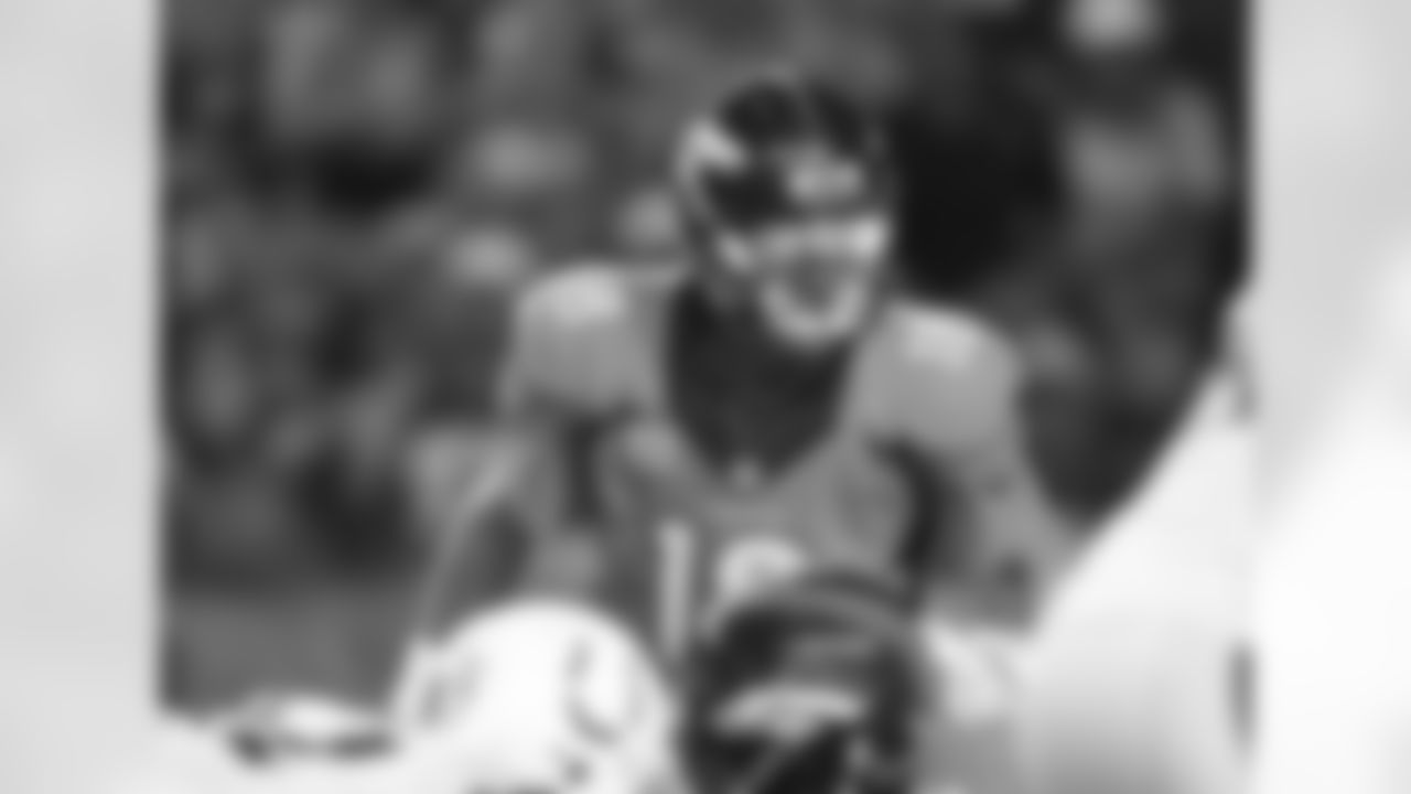 Denver Broncos quarterback Peyton Manning (18) prepares for the snap during the season opener against the Indianapolis Colts on Sept. 7, 2014. The Broncos earned a 31-24 win as Manning beat his former team for the first time. At the time, Manning became just the second player to beat all 32 NFL teams.
Photo by Gabriel Christus