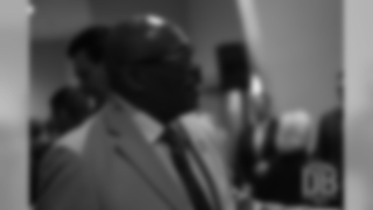 Floyd Little at the Pro Football Hall of Fame's Merlin Olsen Luncheon in Atlanta on February 1, 2019.