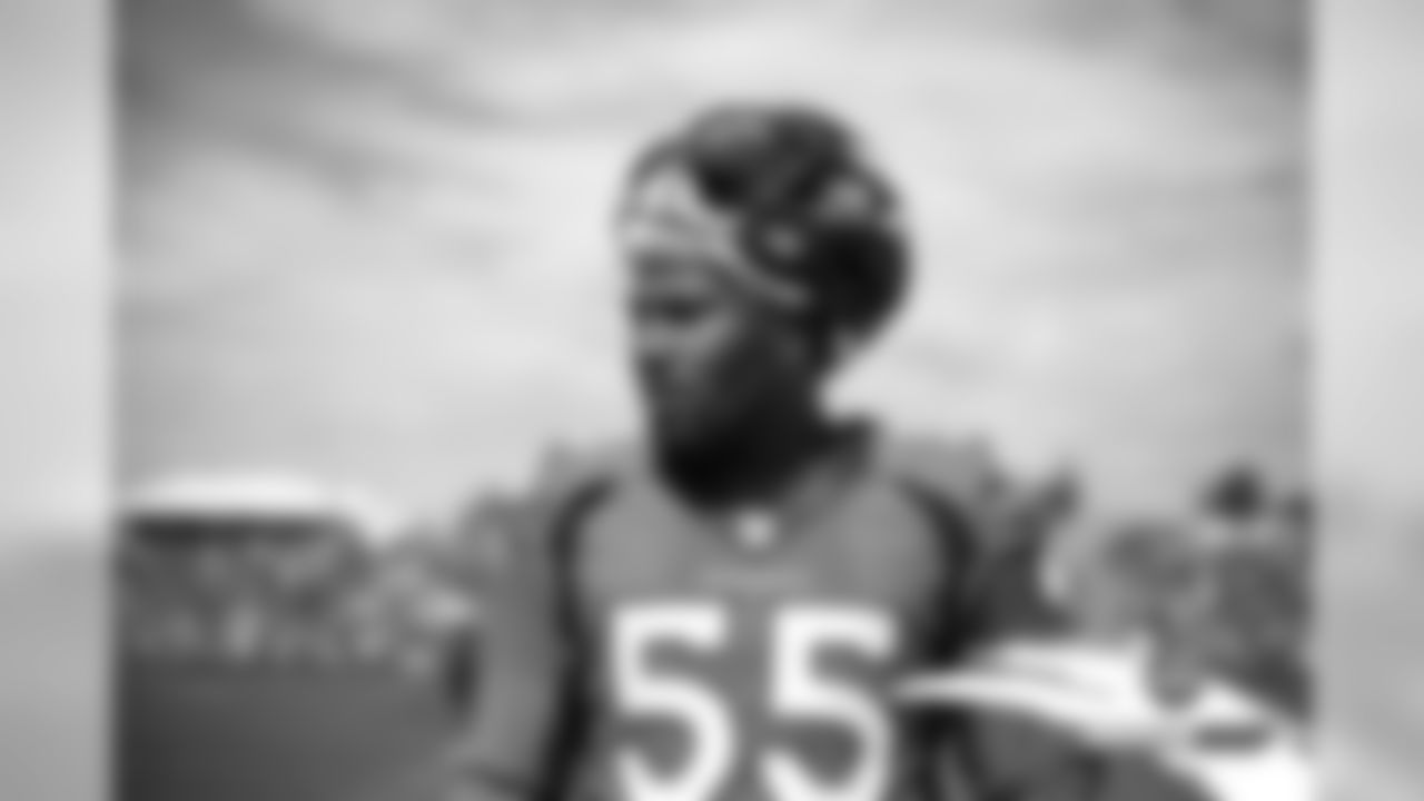 Bradley Chubb during practice on Day 11 of training camp on July 30, 2019.