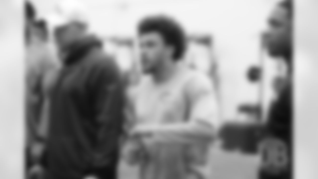 Phillip Lindsay during offseason workouts at UCHealth Training Center in Englewood, Colorado, on April 2, 2019.
Photo by Gabriel Christus